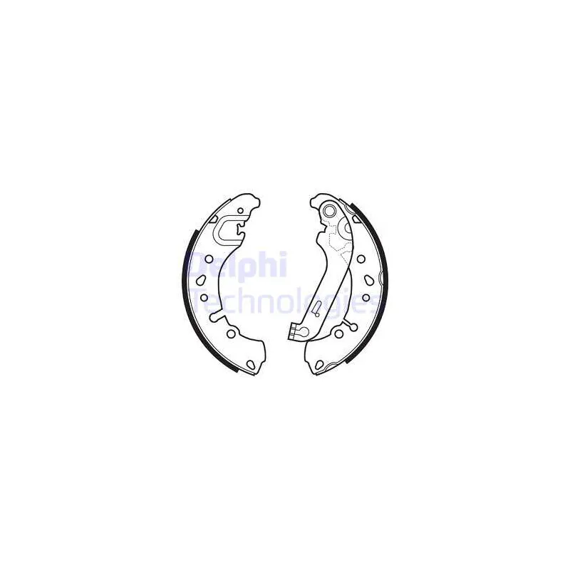 Jeu de mâchoires de frein DELPHI LS2151