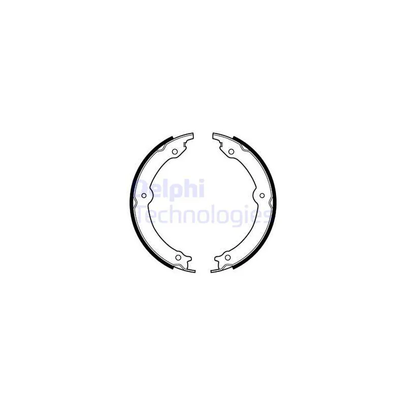 Jeu de mâchoires de frein DELPHI LS2152