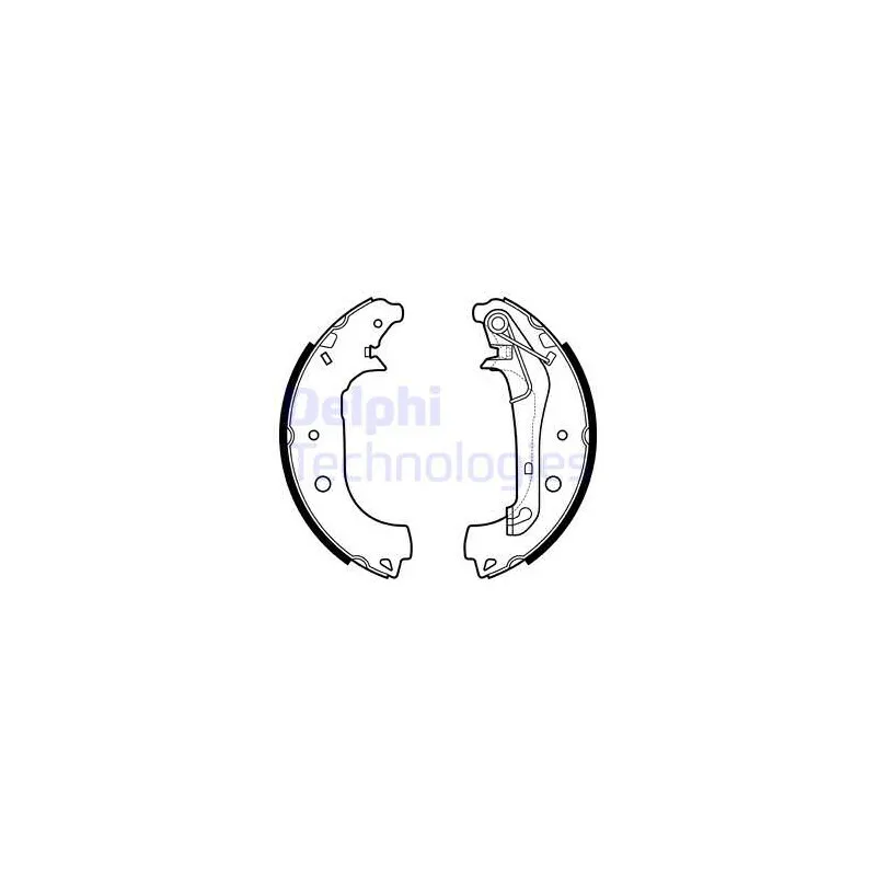 Jeu de mâchoires de frein DELPHI LS2157