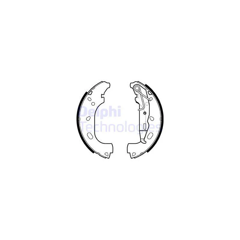 Jeu de mâchoires de frein DELPHI LS2167