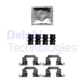Kit d'accessoires, plaquette de frein à disque DELPHI LX0650