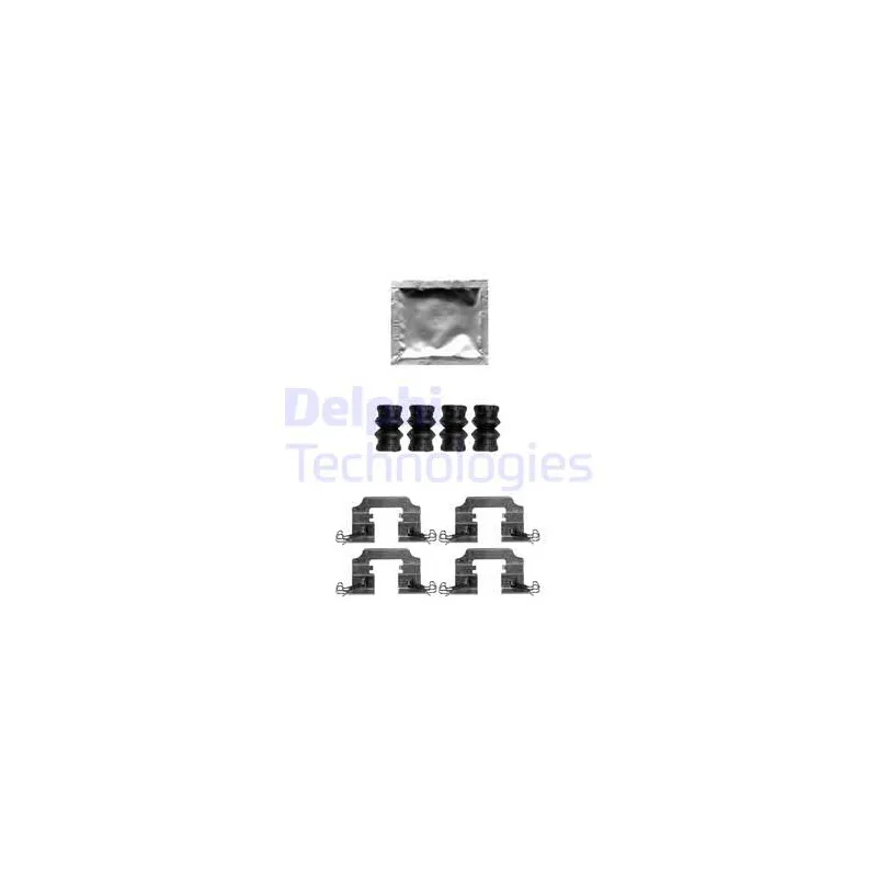 Kit d'accessoires, plaquette de frein à disque DELPHI LX0650