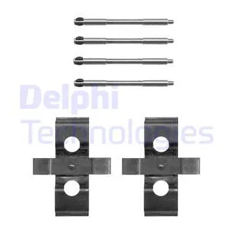 Kit d'accessoires, plaquette de frein à disque DELPHI LX0652