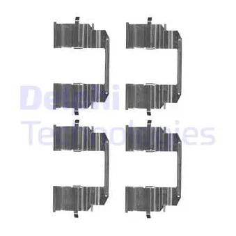 Kit d'accessoires, plaquette de frein à disque DELPHI LX0654
