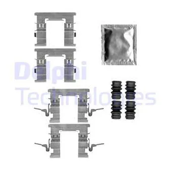Kit d'accessoires, plaquette de frein à disque DELPHI LX0655