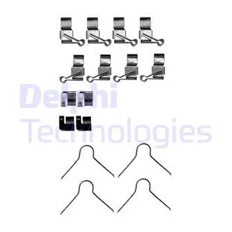 Kit d'accessoires, plaquette de frein à disque DELPHI LX0656