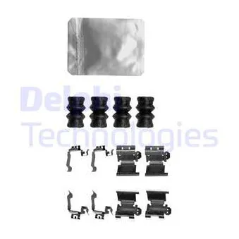 Kit d'accessoires, plaquette de frein à disque DELPHI LX0657