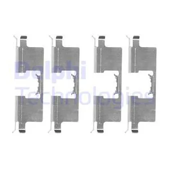 Kit d'accessoires, plaquette de frein à disque DELPHI LX0659