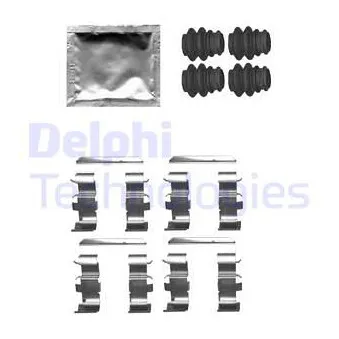 Kit d'accessoires, plaquette de frein à disque DELPHI LX0660