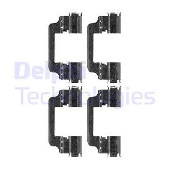 Kit d'accessoires, plaquette de frein à disque DELPHI LX0661