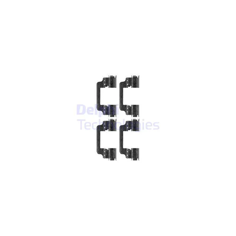 Kit d'accessoires, plaquette de frein à disque DELPHI LX0661