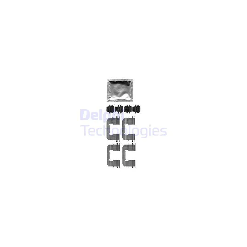 Kit d'accessoires, plaquette de frein à disque DELPHI LX0663