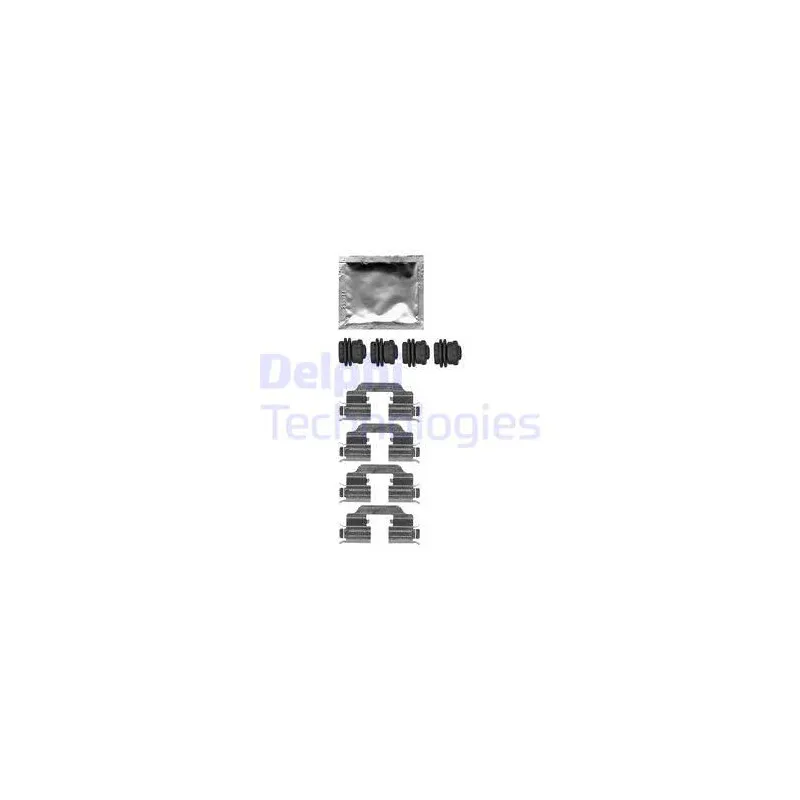 Kit d'accessoires, plaquette de frein à disque DELPHI LX0665