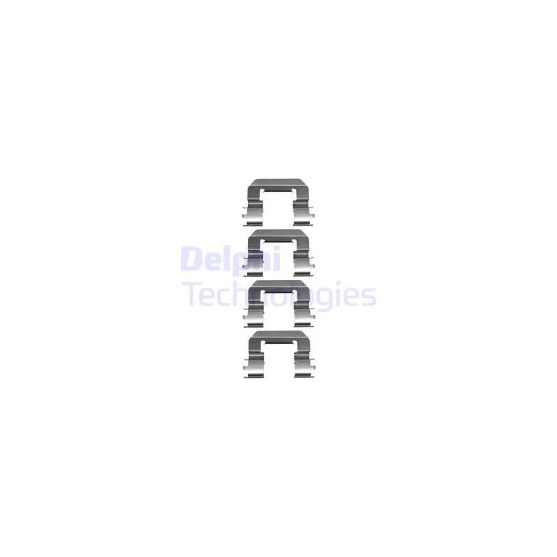 Kit d'accessoires, plaquette de frein à disque DELPHI LX0667