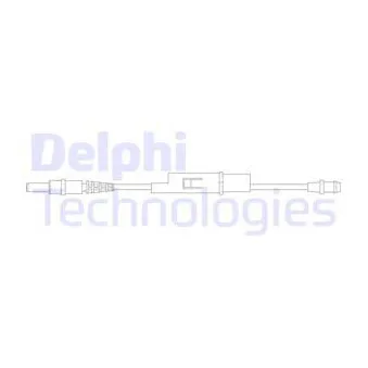 Contact d'avertissement, usure des plaquettes de frein DELPHI LZ0169