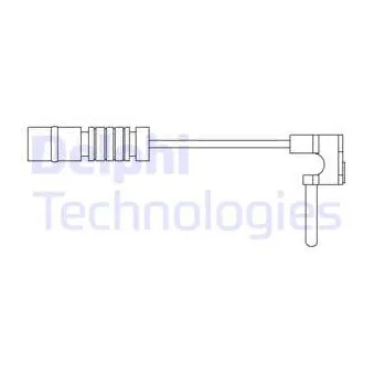 Contact d'avertissement, usure des plaquettes de frein DELPHI LZ0270