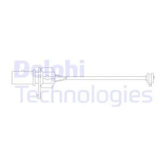 Contact d'avertissement, usure des plaquettes de frein DELPHI LZ0271