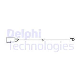 Contact d'avertissement, usure des plaquettes de frein DELPHI LZ0273