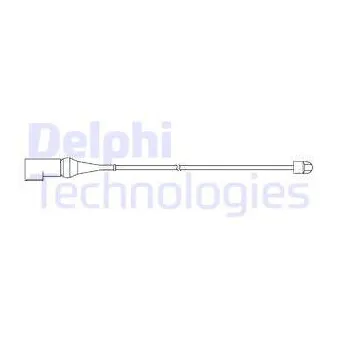 Contact d'avertissement, usure des plaquettes de frein DELPHI LZ0279