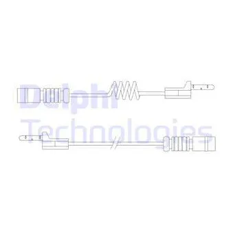 Contact d'avertissement, usure des plaquettes de frein DELPHI
