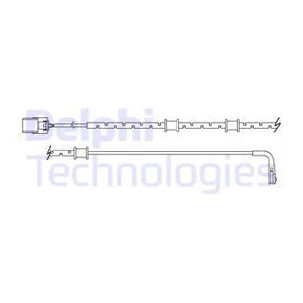 Contact d'avertissement, usure des plaquettes de frein DELPHI LZ0282