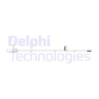 Contact d'avertissement, usure des plaquettes de frein DELPHI LZ0284