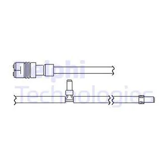 Contact d'avertissement, usure des plaquettes de frein DELPHI LZ0286