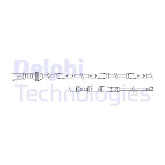 Contact d'avertissement, usure des plaquettes de frein DELPHI LZ0290