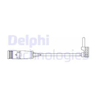 Contact d'avertissement, usure des plaquettes de frein DELPHI LZ0291