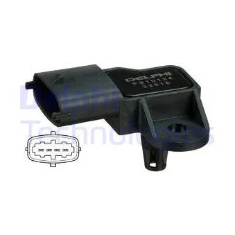 Capteur, pression de suralimentation DELPHI PS10124