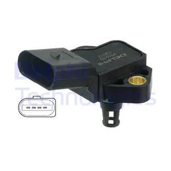 Capteur, pression de suralimentation DELPHI PS10159