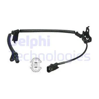 Capteur, vitesse de roue DELPHI