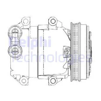 Compresseur, climatisation DELPHI TSP0155649