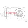 Jeu de 2 disques de frein arrière METZGER 6110046 - Visuel 3
