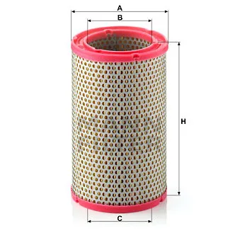 Filtre à air MANN-FILTER C 1134