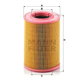 Filtre à air MANN-FILTER C 1380/1
