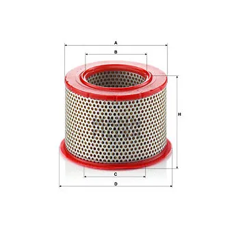 Filtre à air MANN-FILTER C 1555/1