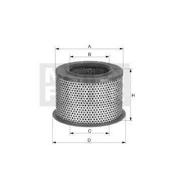 Filtre à air MANN-FILTER C 2375