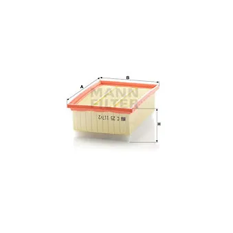 Filtre à air MANN-FILTER C 25 117/2