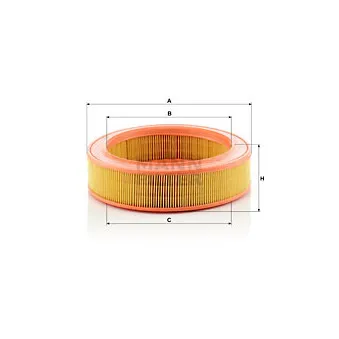 Filtre à air MANN-FILTER C 2555/2