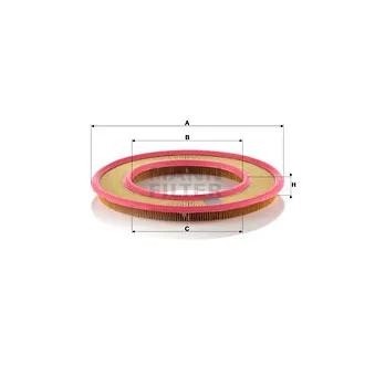 Filtre à air MANN-FILTER C 3555