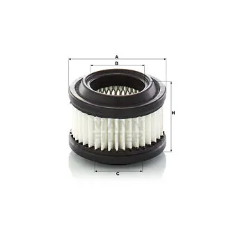 Filtre, ventilation du carter-moteur MANN-FILTER C 6006