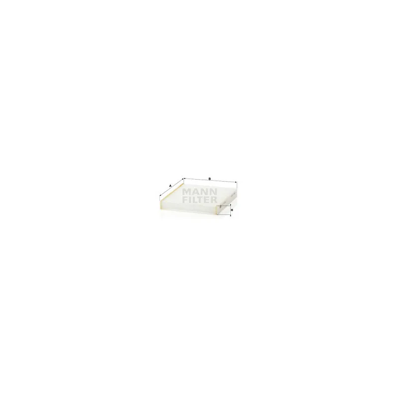 Filtre, air de l'habitacle MANN-FILTER CU 16 001