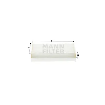 Filtre, air de l'habitacle MANN-FILTER CU 17 001