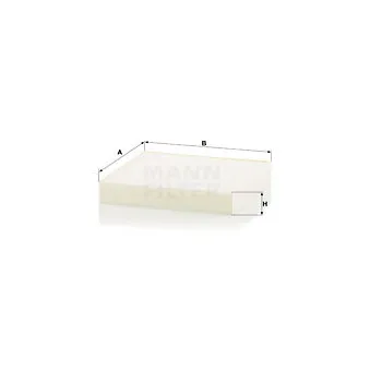 Filtre, air de l'habitacle MANN-FILTER CU 18 009