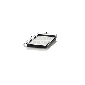 Filtre, air de l'habitacle MANN-FILTER CU 1806-2