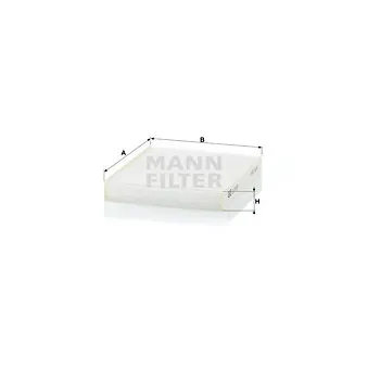 Filtre, air de l'habitacle MANN-FILTER CU 19 001