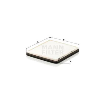 Filtre, air de l'habitacle MANN-FILTER CU 20 010