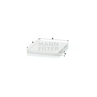 Filtre, air de l'habitacle MANN-FILTER CU 2026