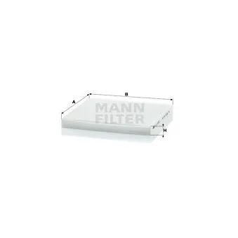 Filtre, air de l'habitacle MANN-FILTER CU 2035